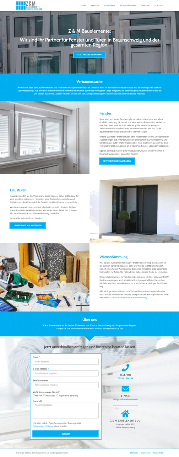 Bauelemente - Website