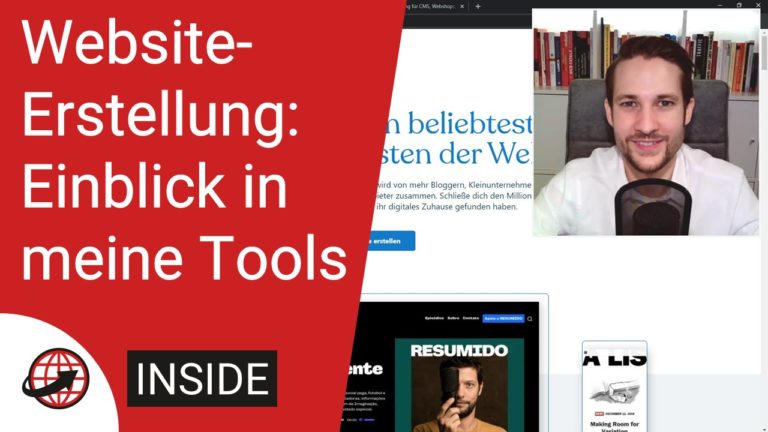 Tools für die Website-Erstellung - WordPress und Webhosting
